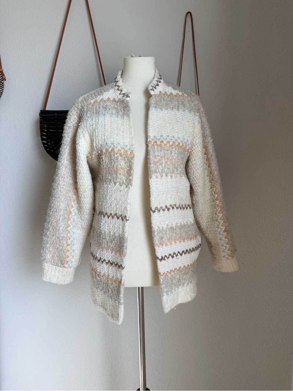Vintage Dana Point Knit Cardigan Sweater, Size 10